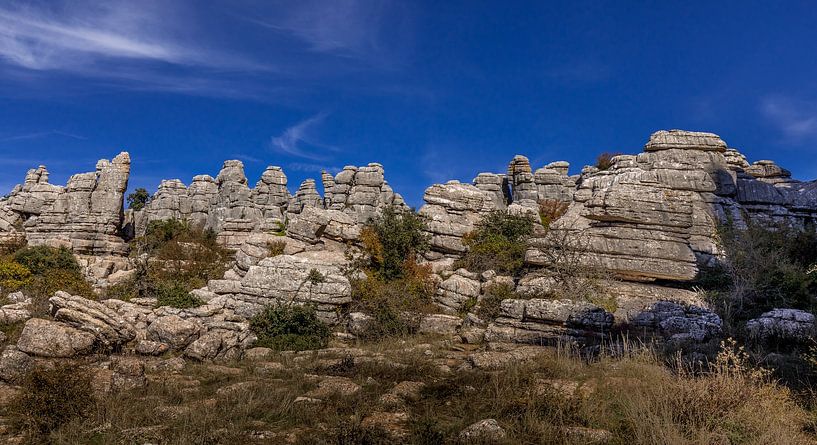 Torcal de Antequera, bijzondere rotsformaties, Spanje. van Hennnie Keeris