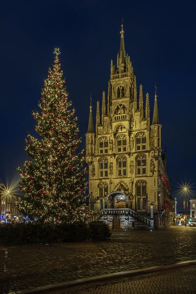 L'hôtel de ville de Golds dans l'ambiance de Noël par Renate Oskam