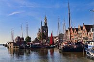 Historical boats in the old harbor of Hoorn, Holland by Jan Kranendonk thumbnail