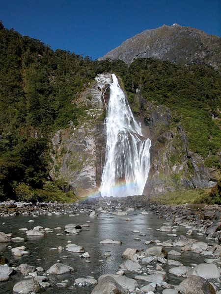 Waterfall Millford Sound van Helna Moa Multimedia