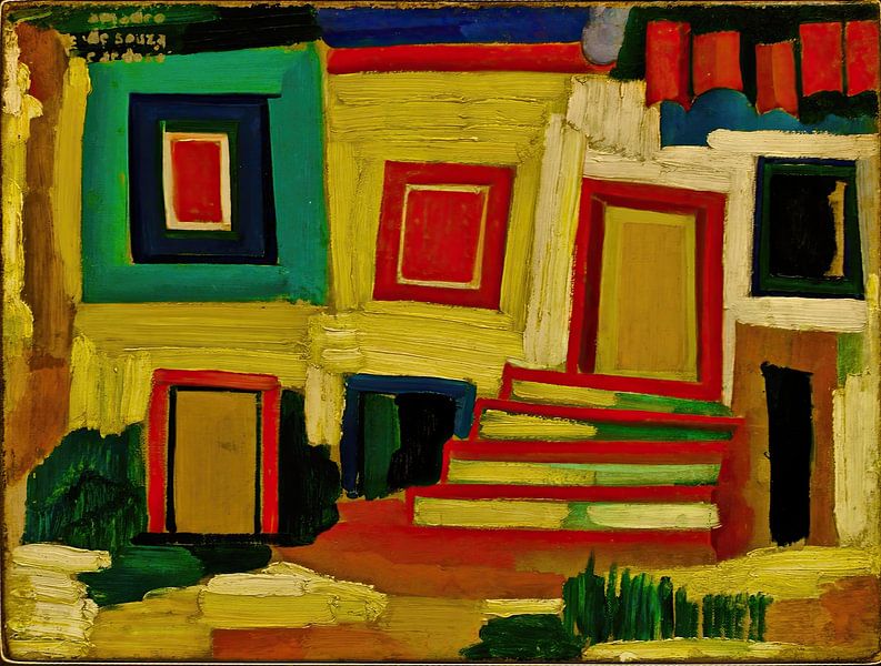 The Little Bright House - Landscape (1915) by Amadeo de Souza-Cardoso by Peter Balan
