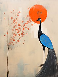 Japandi, Peacock and Blossom by Caroline Guerain