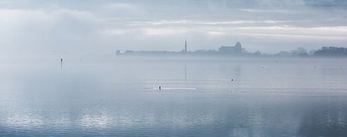 mist boven het Veerse Meer