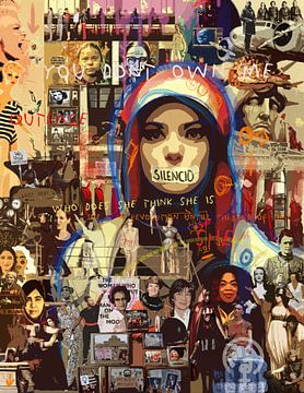 collage of strong women by Els Casaert