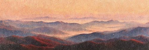 Rode Bergen bij Dageraad