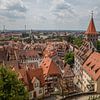 Blick über die Stadt Nürnberg, Deutschland von Joost Adriaanse