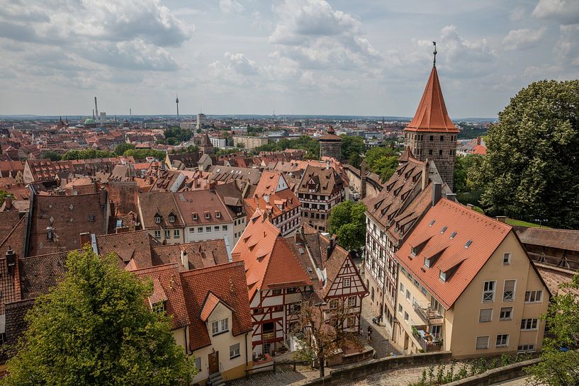 View over Nuremberg city, Germany by Joost Adriaanse