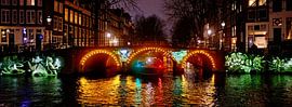 Amsterdam, Herengracht Leidsegracht at night