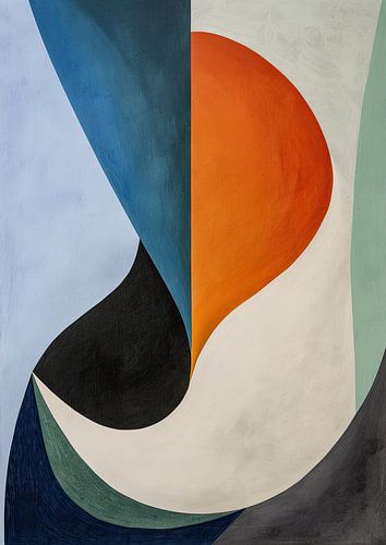 Peinture abstraite colorée