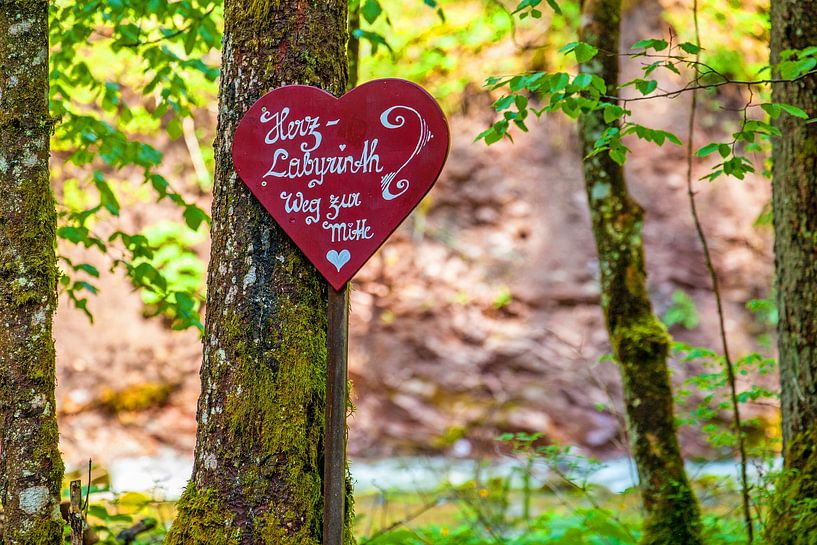 A heart labyrinth by Christa Kramer