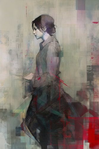 Contemporary portret: "Give me some reds"