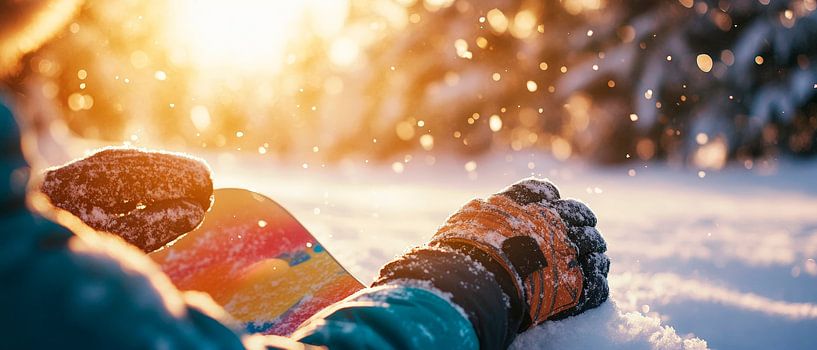 Winter joy in the sunlight by Poster Art Shop