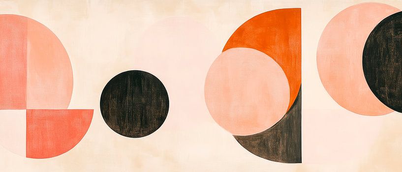 Des formes géométriques aux couleurs pastel par Poster Art Shop