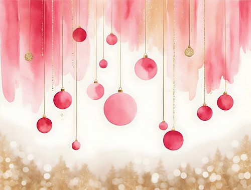 Golden Blush Baubles - A Soft Pinkmas Glow