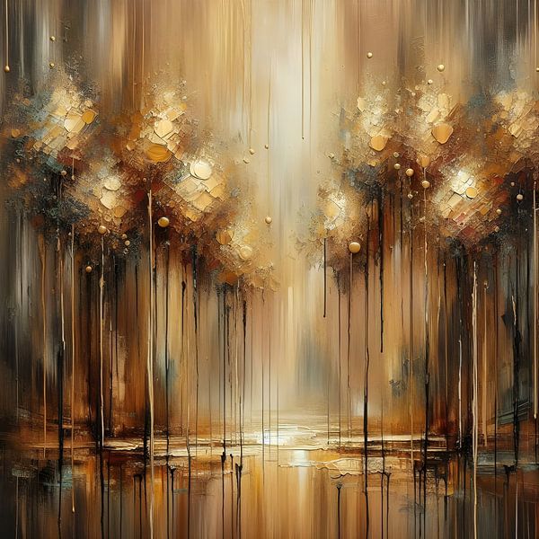 Goldene Bäume von FoXo Art