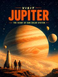 Bezoek Jupiter-reisposter