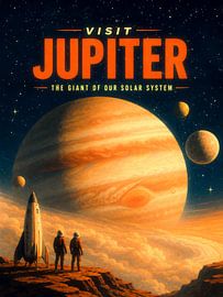 Affiche touristique « Visitez Jupiter » sur Taudalpoi