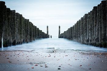 Strandpalen bij Middelburg