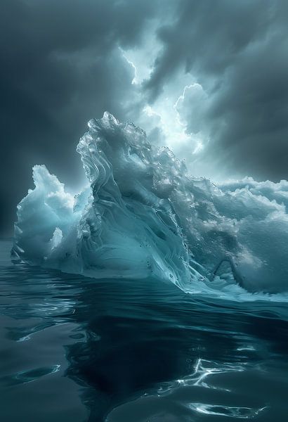 Frostige Winterkulisse betrachten von fernlichtsicht