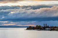 Friedrichshafen at Lake Constance in the evening