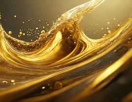 Vloeibaar goud met golven