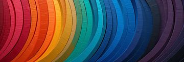 Weaving Rainbow: Fabric art Rainbow by Surreal Media