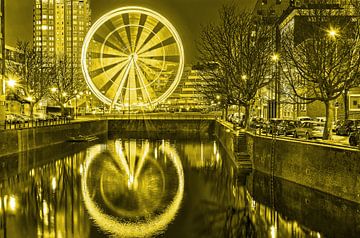 Ferris Wheel The View Rotterdam in monochrome