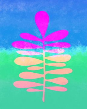 Modern Abstract: Mixed media in Neon van Studio Pieternel