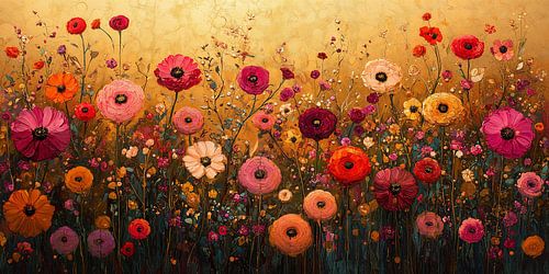 Goldene Blumenexplosion Nr. 3