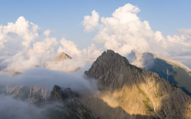 Aussicht bei der Nördlinger Hütte in Österreich von Floris Kleyn