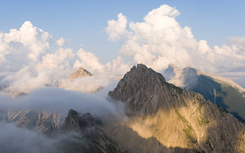 Vue depuis la Nördlinger Hutte en Autriche