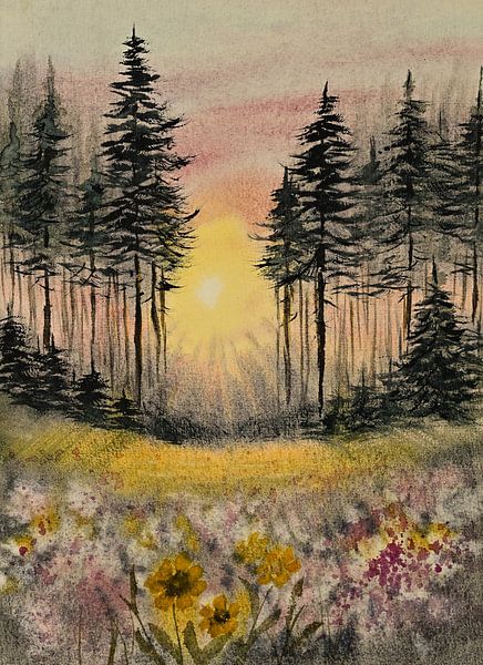 Aquarel part 150 van Tania Perneel