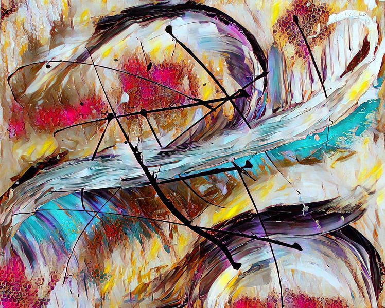 Abstract Art - The Flight of the Phoenix by Patricia Piotrak