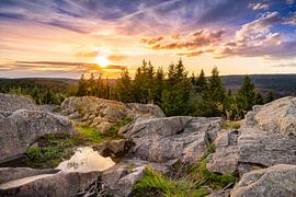 Great view from Sonnenberg in the Harz Mountains by Steffen Henze
