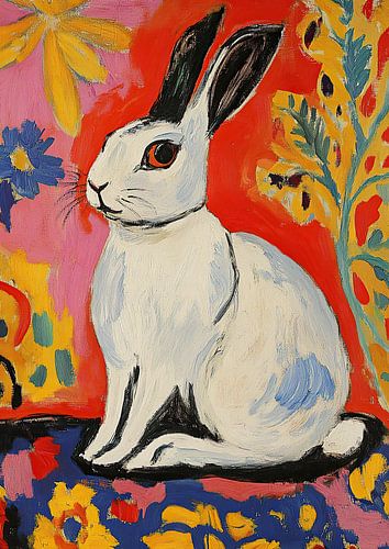 A rabbit listening to the wind