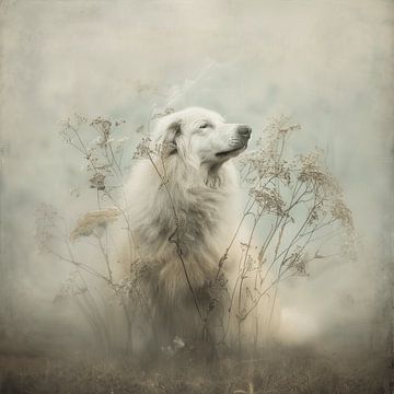 The Pyrenean Mountain Dog in Vintage Glory by Karina Brouwer