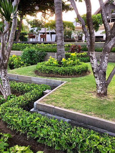 Hotel Bali bij zonsondergang