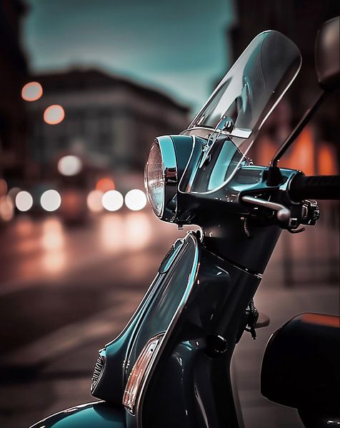 Straatbeeld in de grote stad van fernlichtsicht