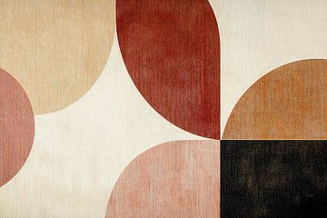Retro Abstraction in Earth Tones by Studio BB
