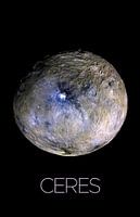 STK205461S-Solar system poster of the dwarf planet Ceres.