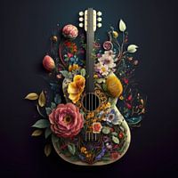 Guitar in Floral Splendour