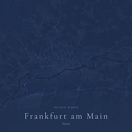 Vintage map of Frankfurt am Main, Germany by Prints of Place