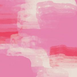 Abstrakte Kunst in Neon- und Pastellfarben. Lila, rot, weiß Nr. 2 von Dina Dankers