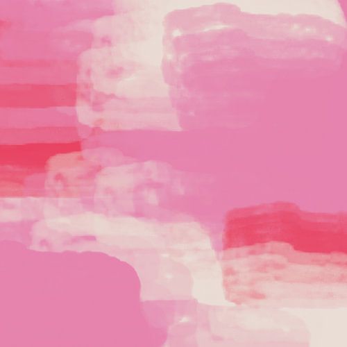 Abstracte kunst in neon- en pastelkleuren. Paars, rood, wit nr. 2