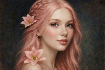 Rosa Traum mit Lilien