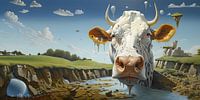 Surrealistische Dada Koe van Raymond Wijngaard thumbnail