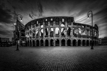 Colosseum in Rome - Black and white