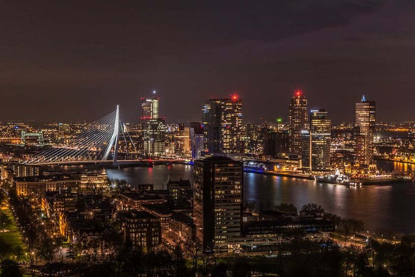 Rotterdam Skyline van Nick Janssens
