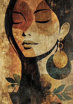 Frau von Kunst Laune