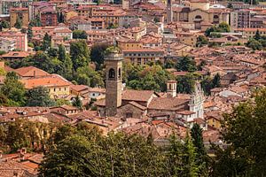 Stadsgezicht Bergamo van Rob Boon